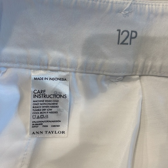 Ann Taylor White Boardwalk Shorts Excellent Condition - Picture 4 of 5